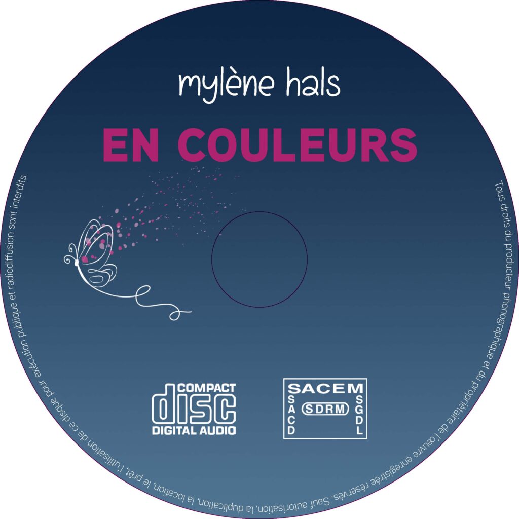 CD avec détail graphisme synesthésie musique et nature - Création Céline Hamel